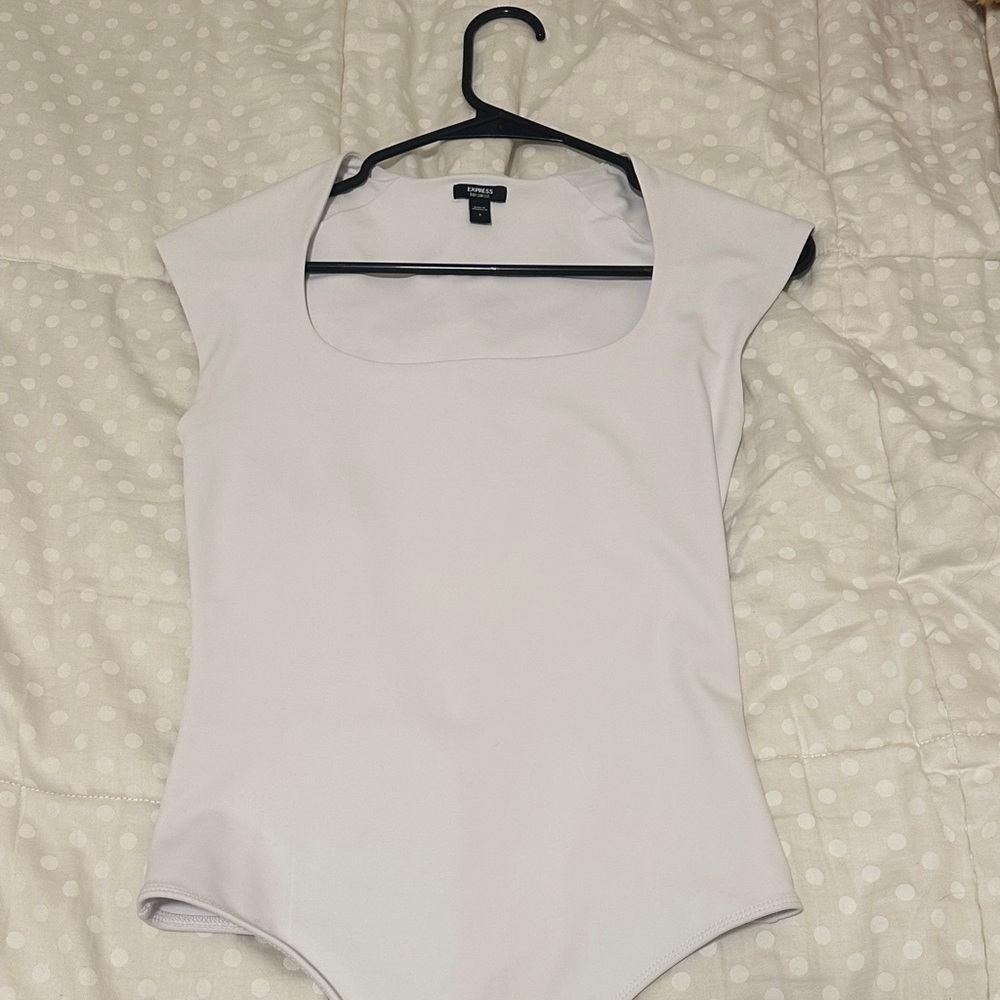 Express White Cap Sleeve Bodysuit